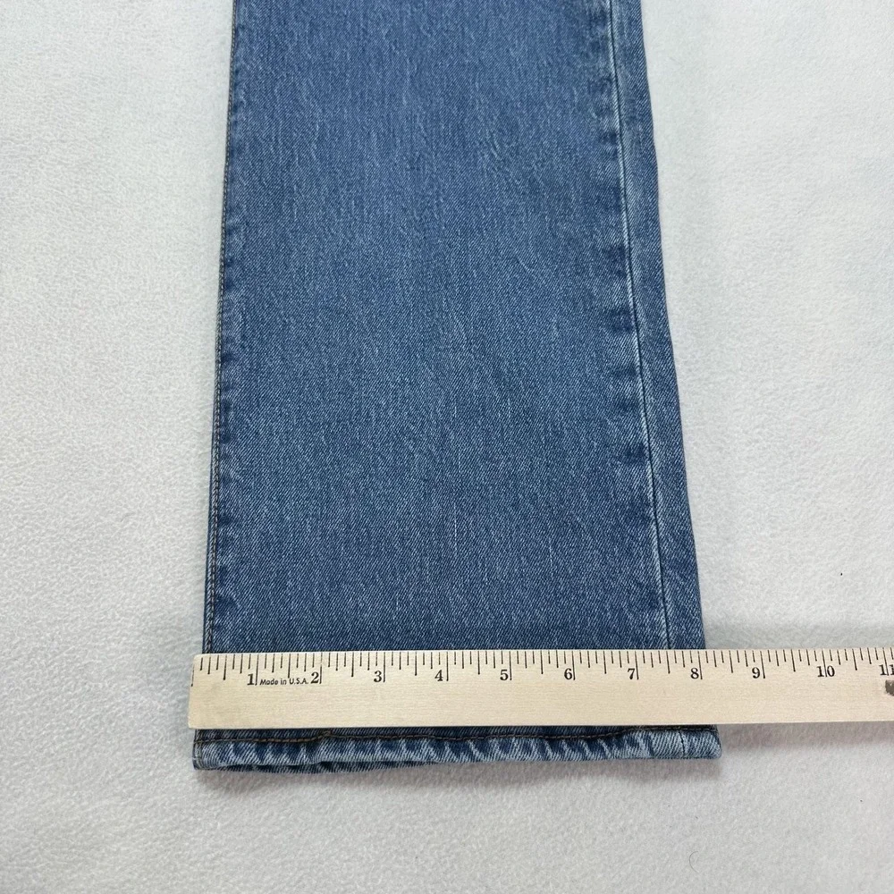 Levi's 501 Jeans Mens 36x31 Blue Regular Straight Denim Button Fly Casual Modern